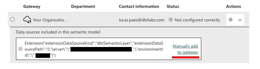 Manually add to gateway Manually add to gateway